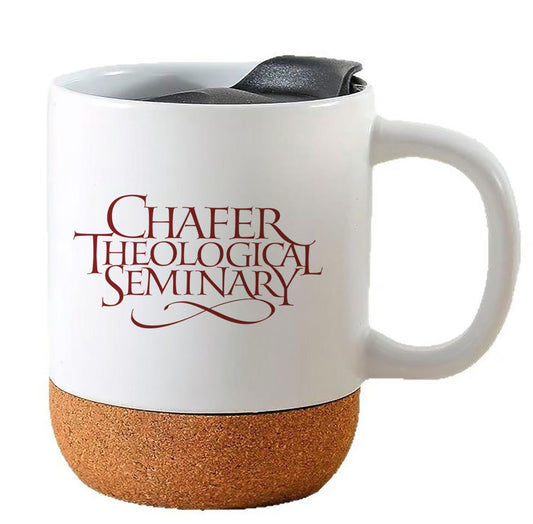 13.5 Oz. Ceramic Mug With Cork Bottom And Lid